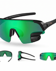 Matte Black_Reflective Green_Front