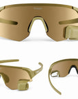 Matte Olive_Reflective Gold Sharp_Front