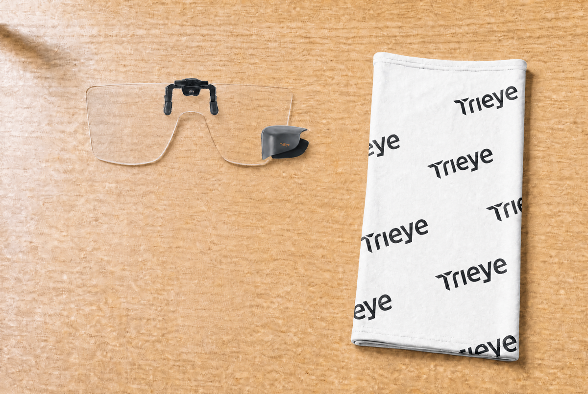 Clip Clear Sharp Kit S, Right mirror — everything included
