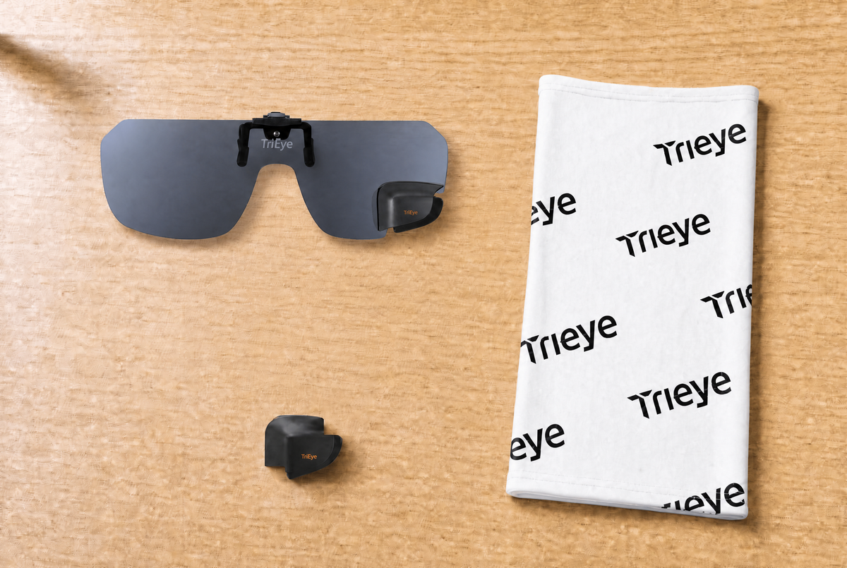 Clip Polarized Kit S, Left mirror — everything included