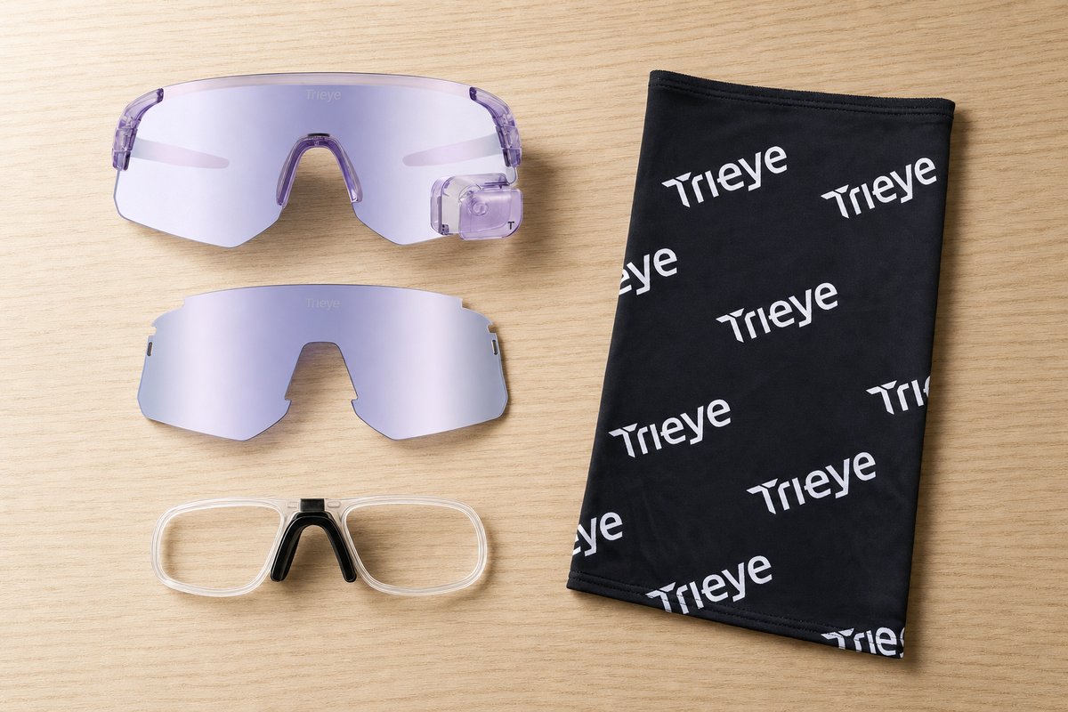 Reflective Purple Cyclist Kit Prescription — everything included