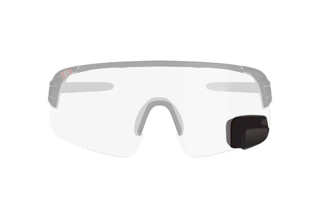 TriEye Clip-On Sunglasses With Rearview Mirror - Polarized/Clear Lenses For Cycling Over Prescription Glasses