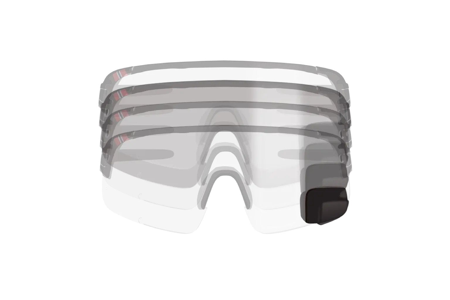 View Sport - Revo Max Cycling Glasses with Mirror - TriEye Small / Left (US and Europe) / Black Revo Red