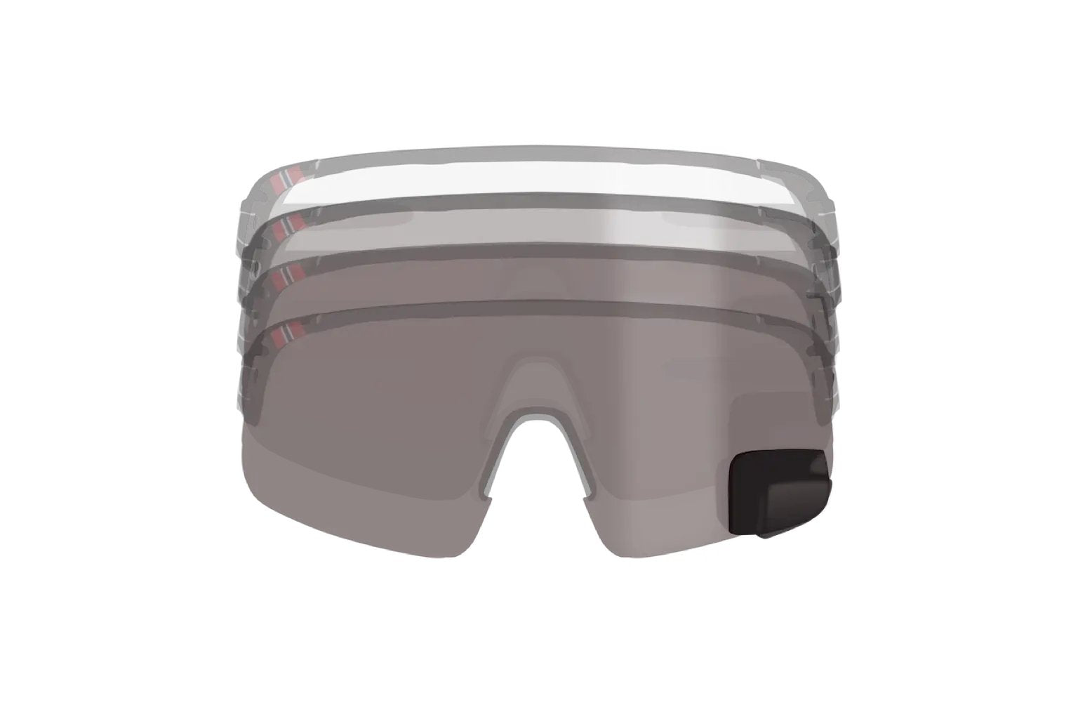 View Sport - Revo Max Cycling Glasses with Mirror - TriEye Small / Left (US and Europe) / Black Revo Red