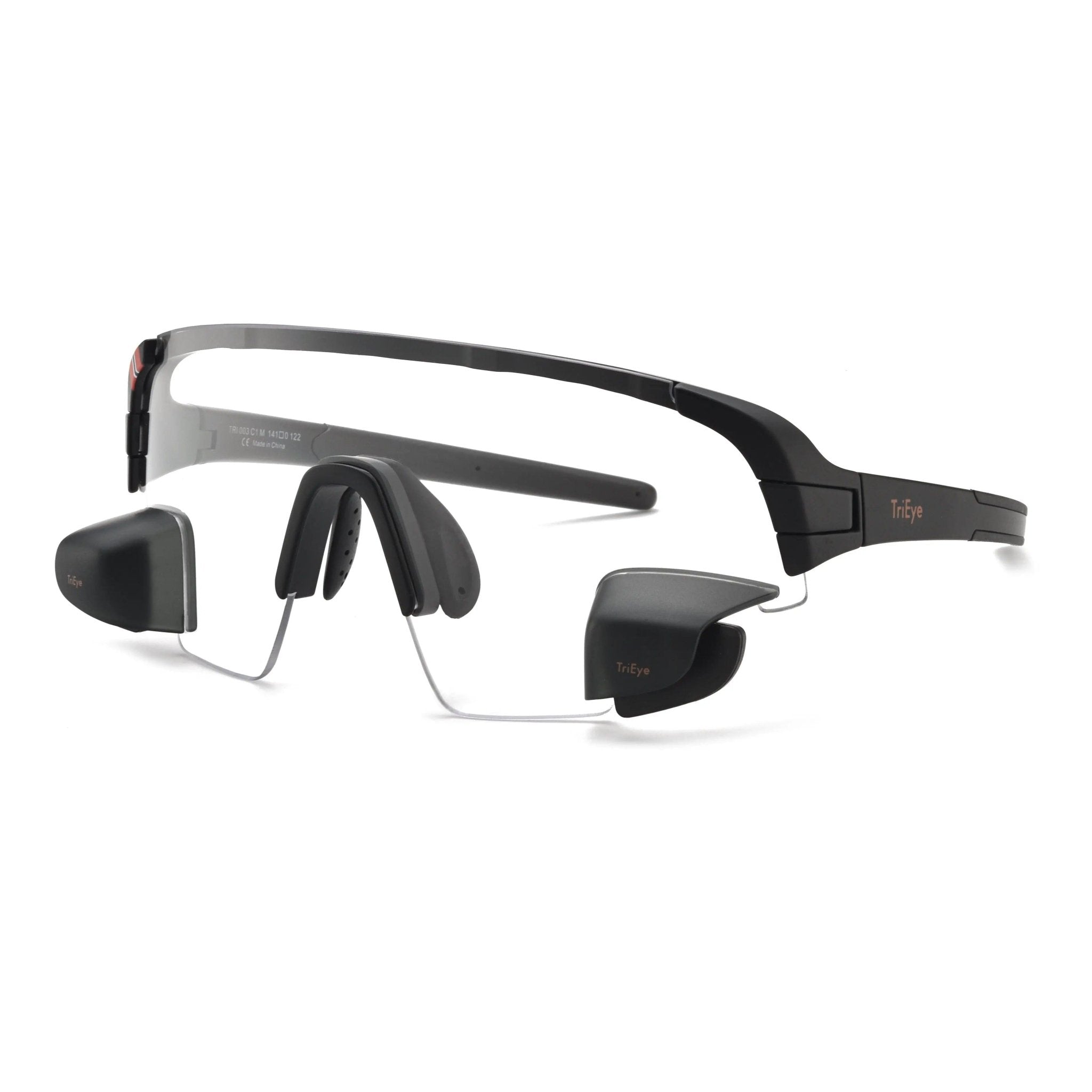 View Sport Dual Revo Max - Mirror Glasses for Rowing - TriEye Medium / Dual / Black Revo Blue