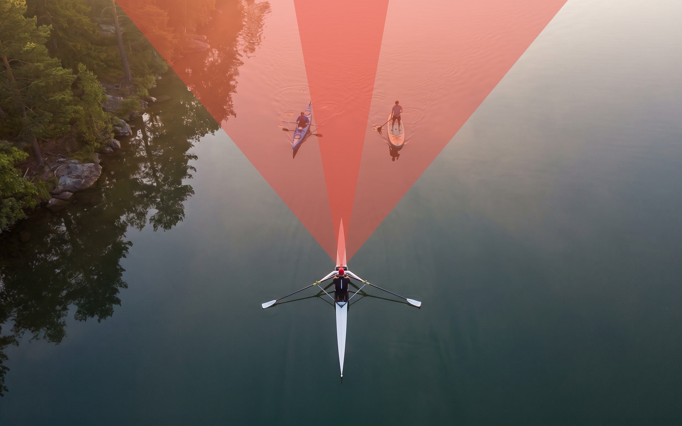 See the kayak before you're on it.