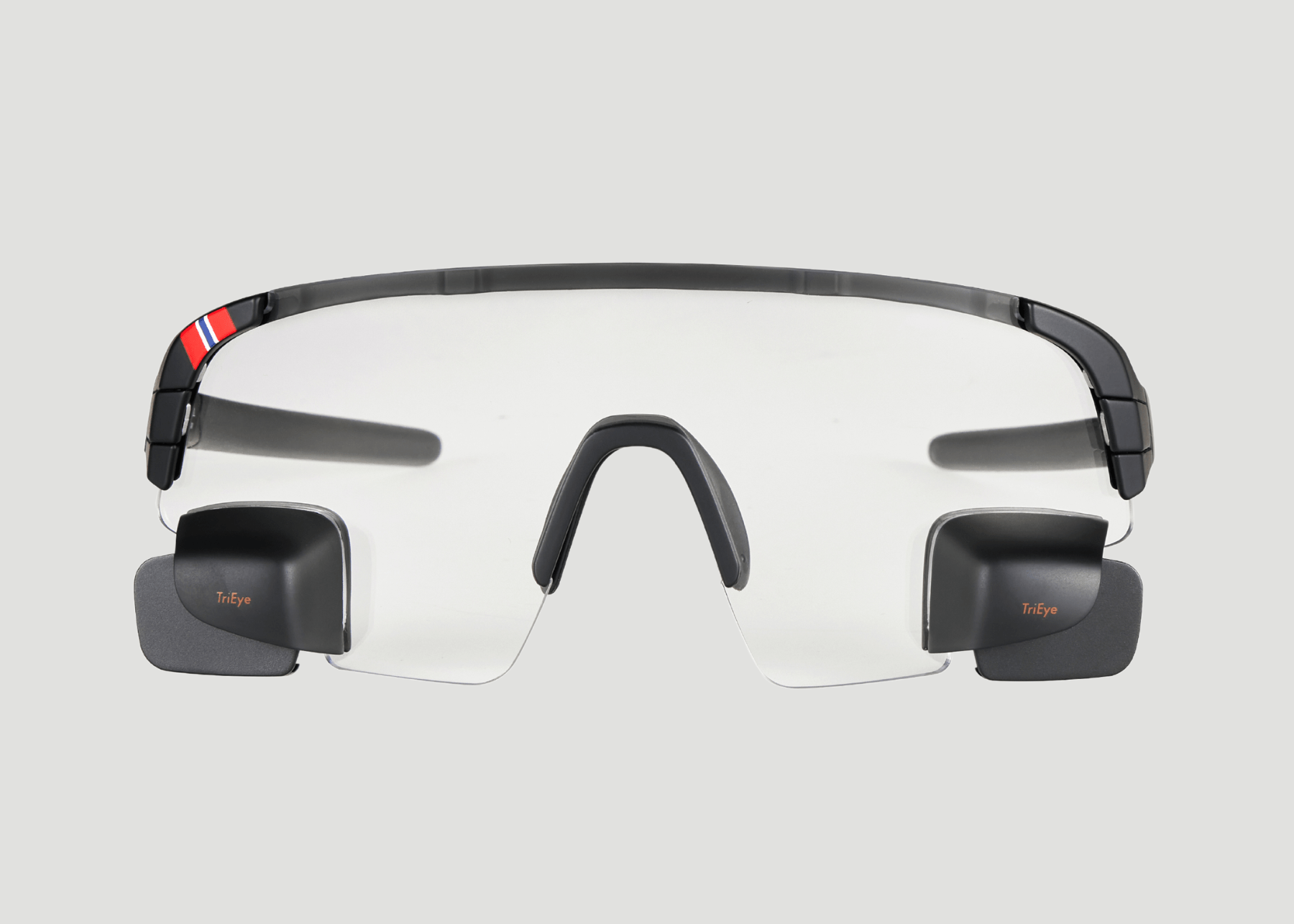 View Sport Dual Standard - Spiegelgläser für Rudern Schwarz Klar Dual Groß Klein