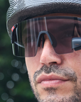 View Sport Photochromatic - Occhiali da ciclismo con specchietto retrovisore regolabile integrato