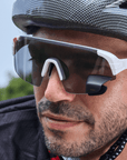 View Sport Photochromatic - Occhiali da ciclismo con specchietto retrovisore regolabile integrato