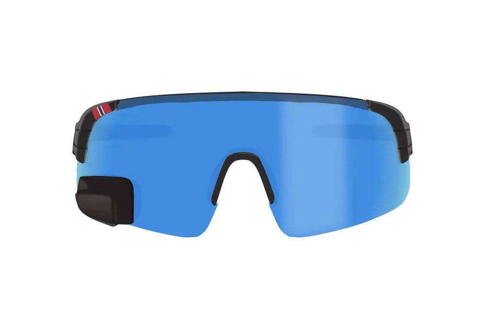 View Sport Revo Max - Fietsbril met Spiegel Zwart Revo Blauw Rechts (UK) Klein