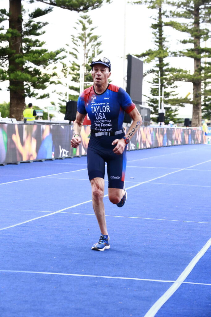 Dr. Jim Taylor racing in his cycling kit
