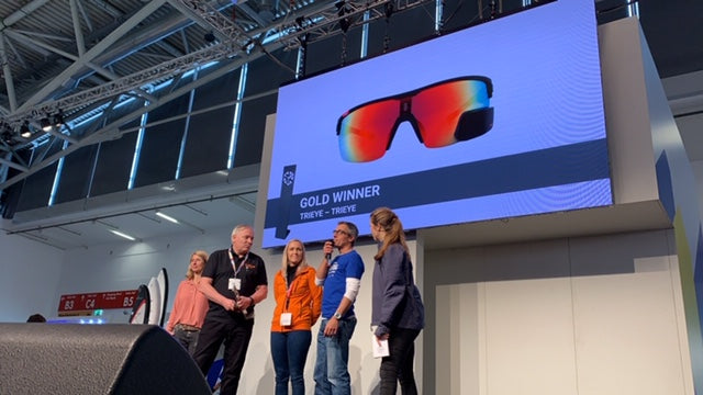 TriEye glasses on display at ISPO 2019