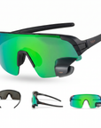 Matte Black_Reflective Green_Front