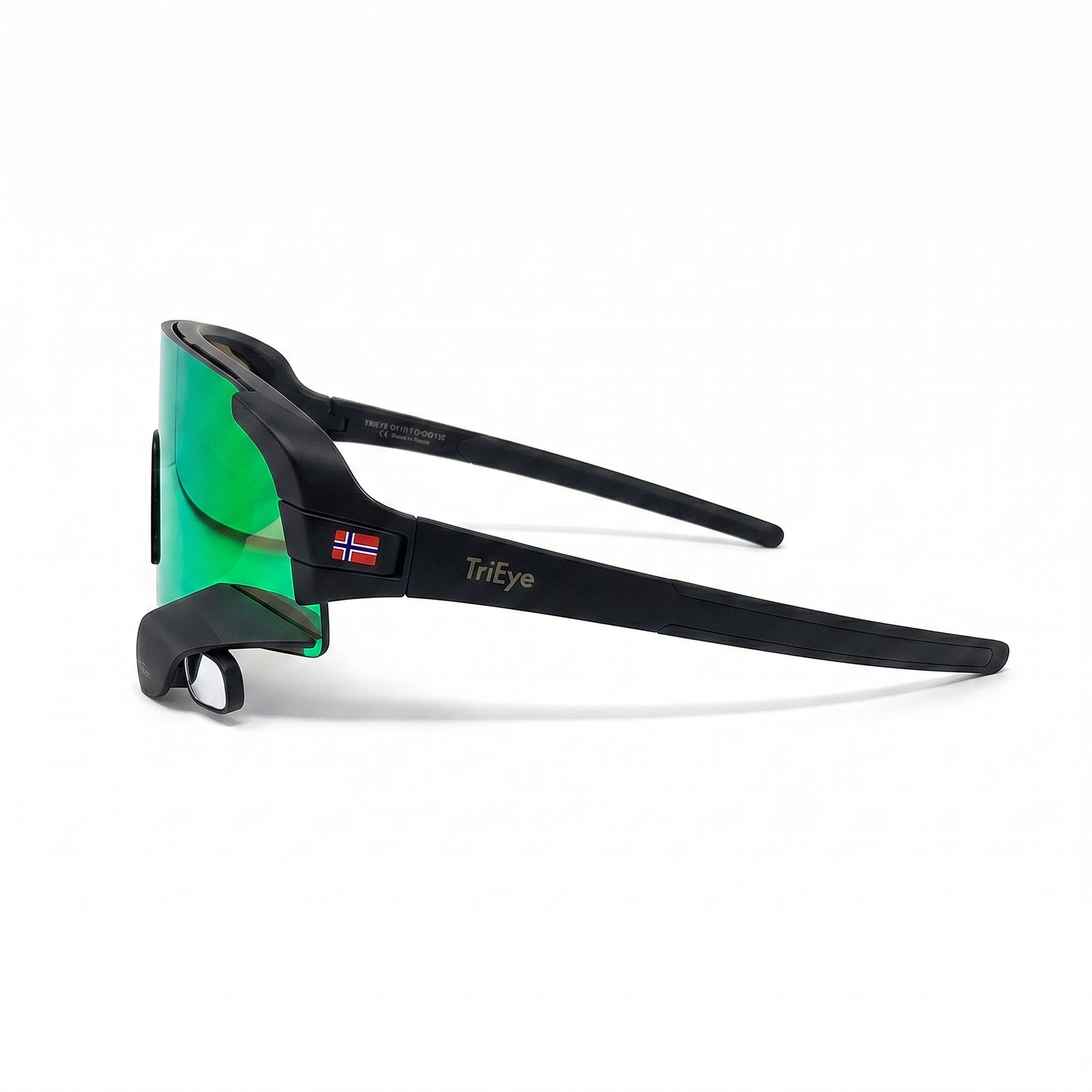 Matte Black_Reflective Green_Right_Side