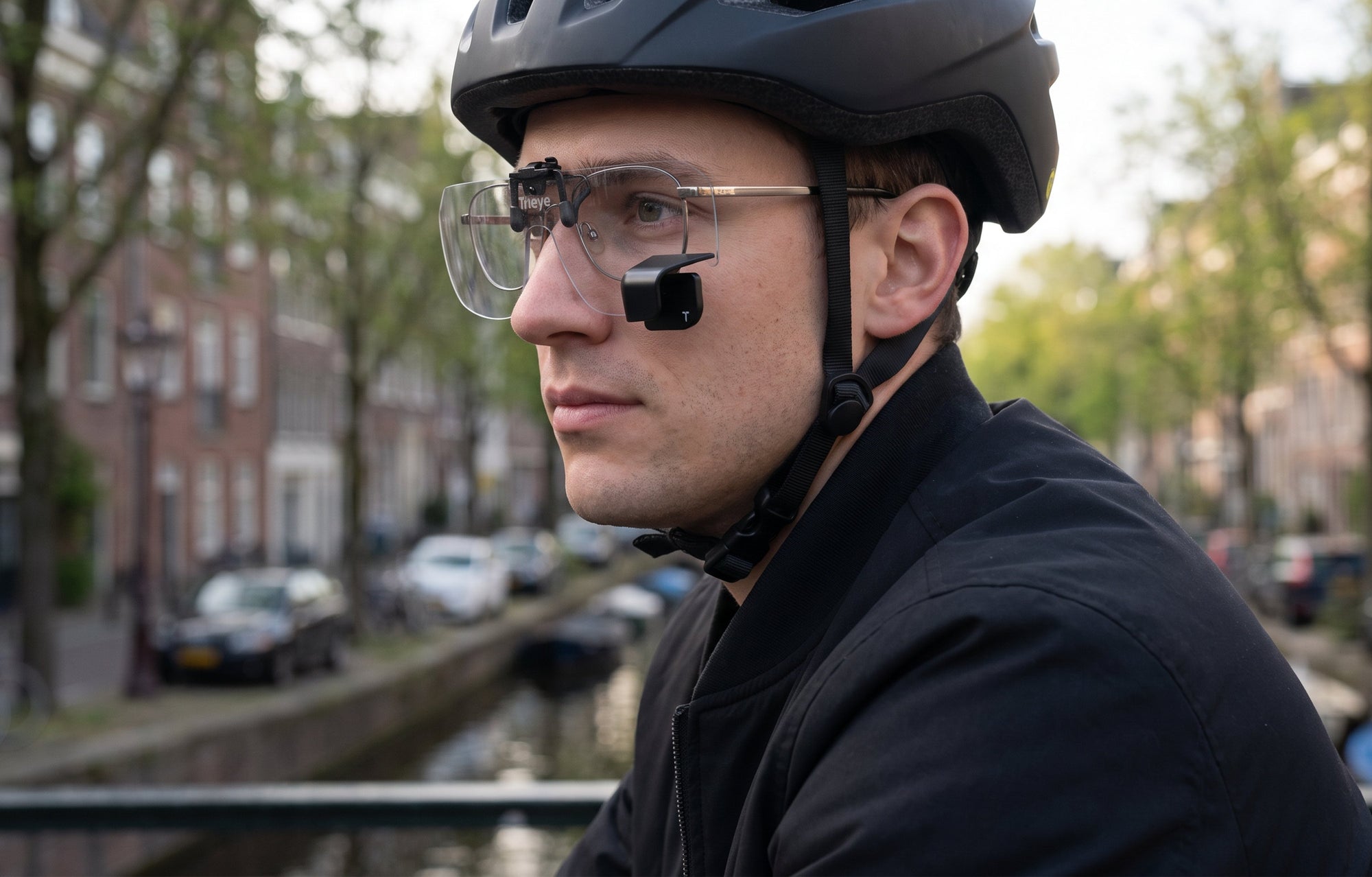 Clear Polycarbonate Sharp_clip_left_lifestyle_cycling-profile