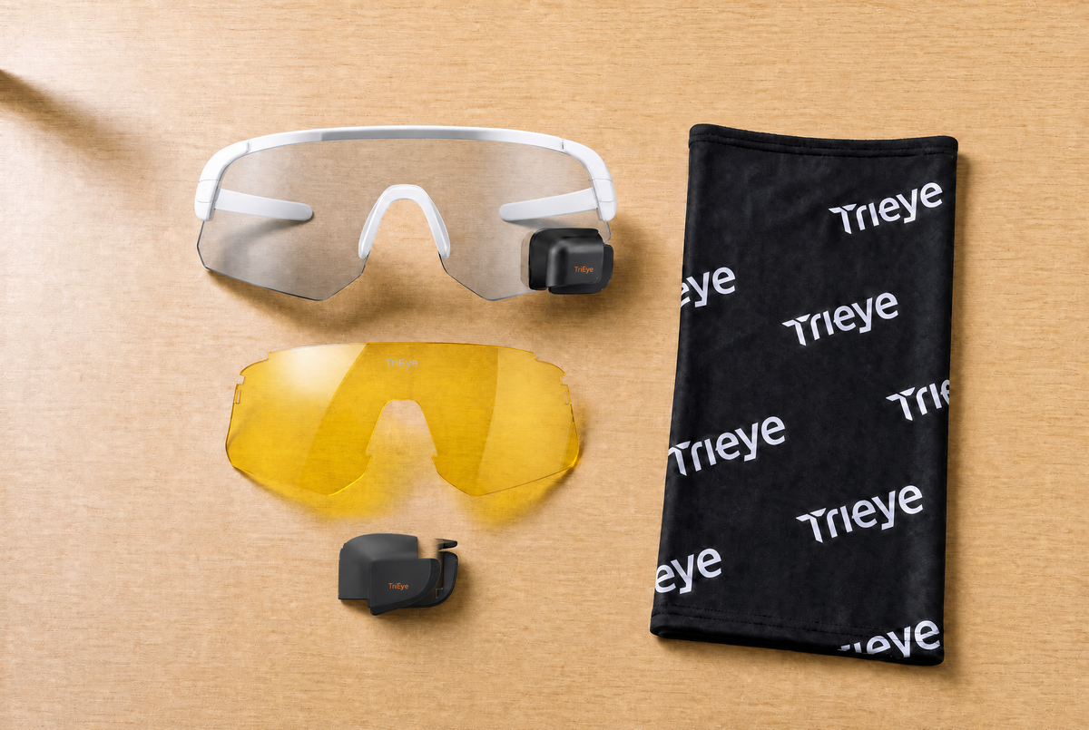 Photochromic 0-2 Cyclist Kit S, White, Left mirror — everything included