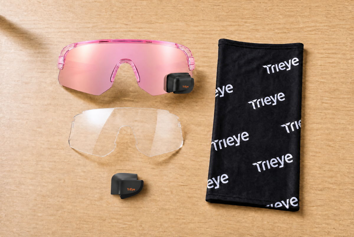 Reflective Rosè Cyclist Kit S, Left mirror — everything included