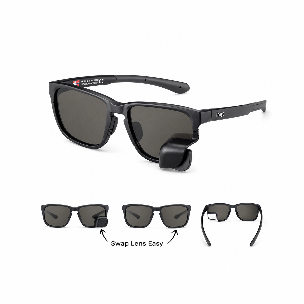 The Classic — Lifestyle Sunglasses with Rearview Mirror | TriEye