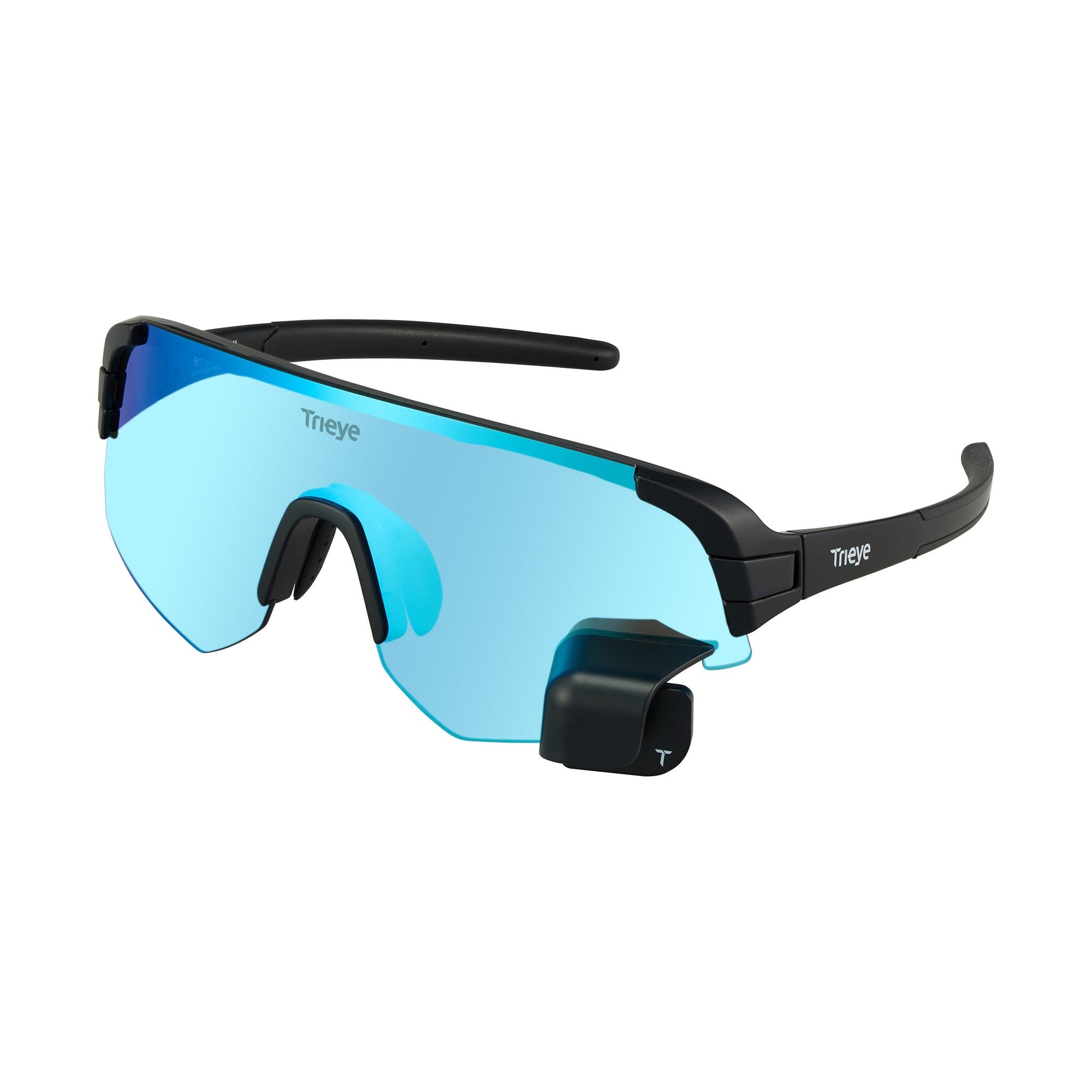 Matte Black_Reflective Blue Sharp_Side