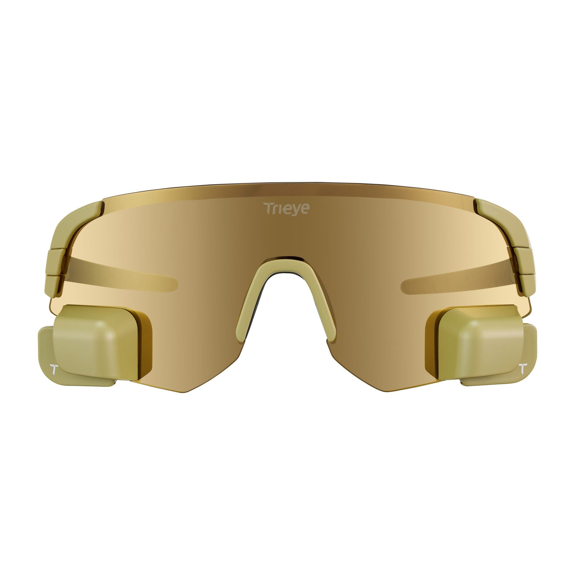 Matte Olive_Reflective Gold Sharp_Dual_Front