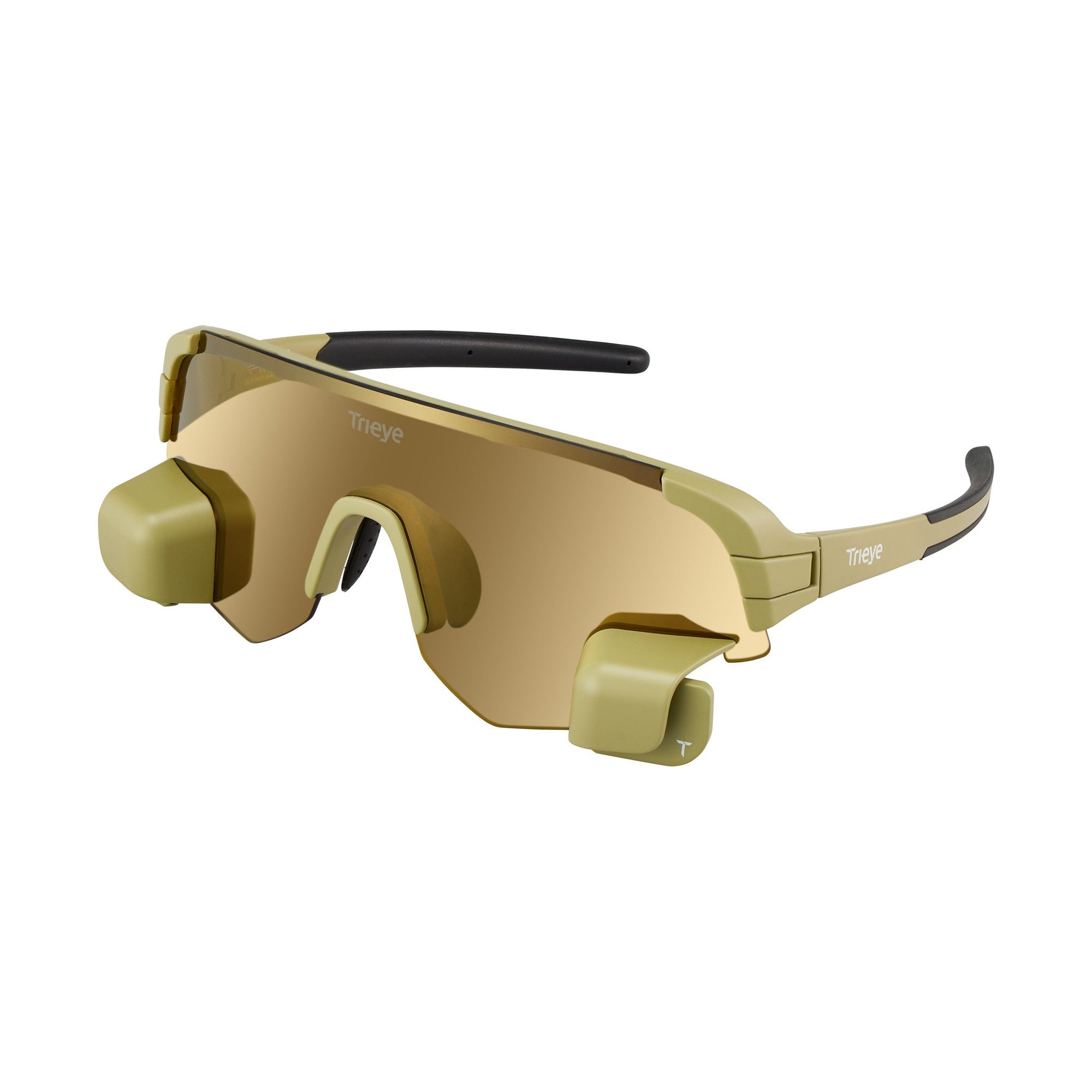 Matte Olive_Reflective Gold Sharp_Dual_Side