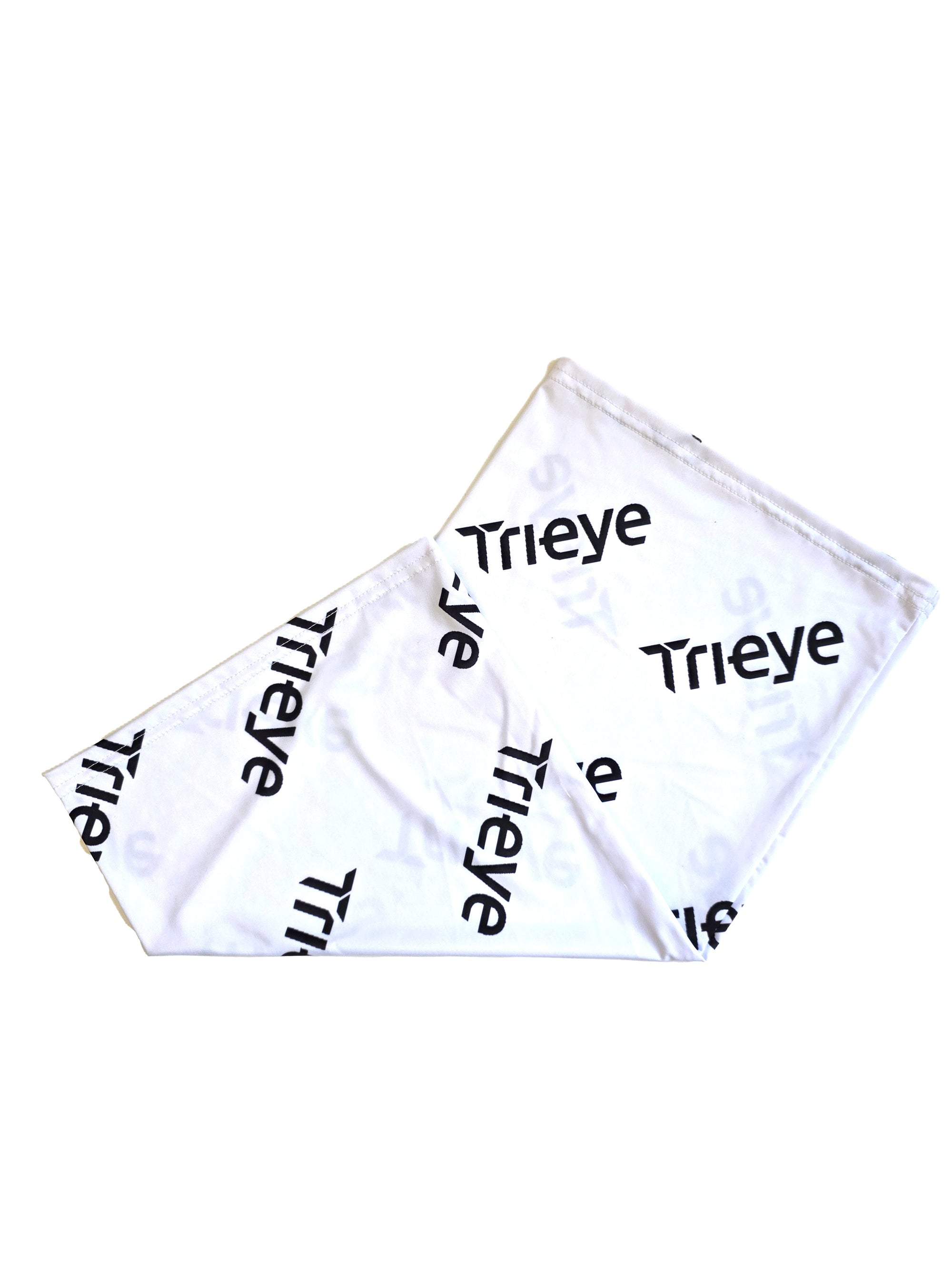 TriEye Neckwear – Regular White/Black (folded)