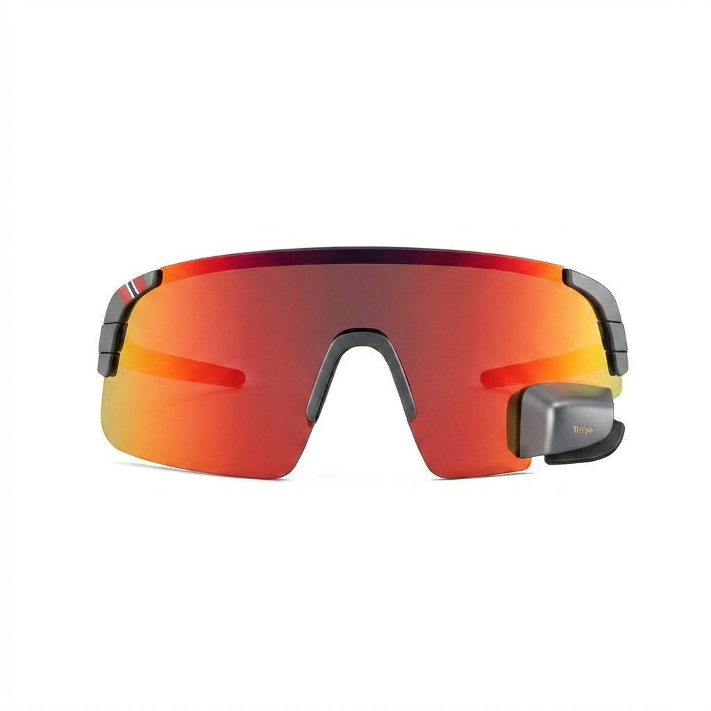 Reflective Red Cyclist Kit, Left mirror