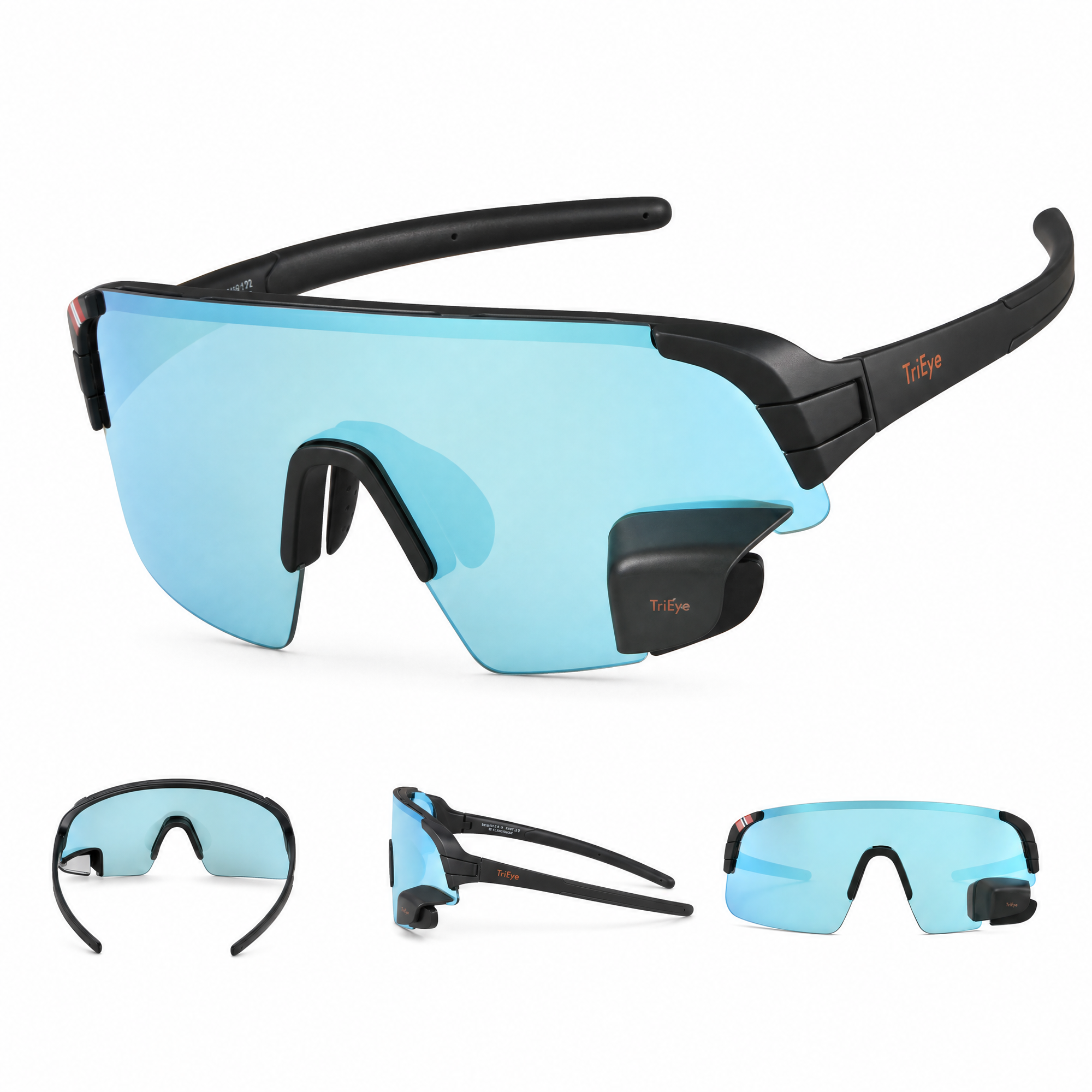 Matte Black_Reflective Blue_Front