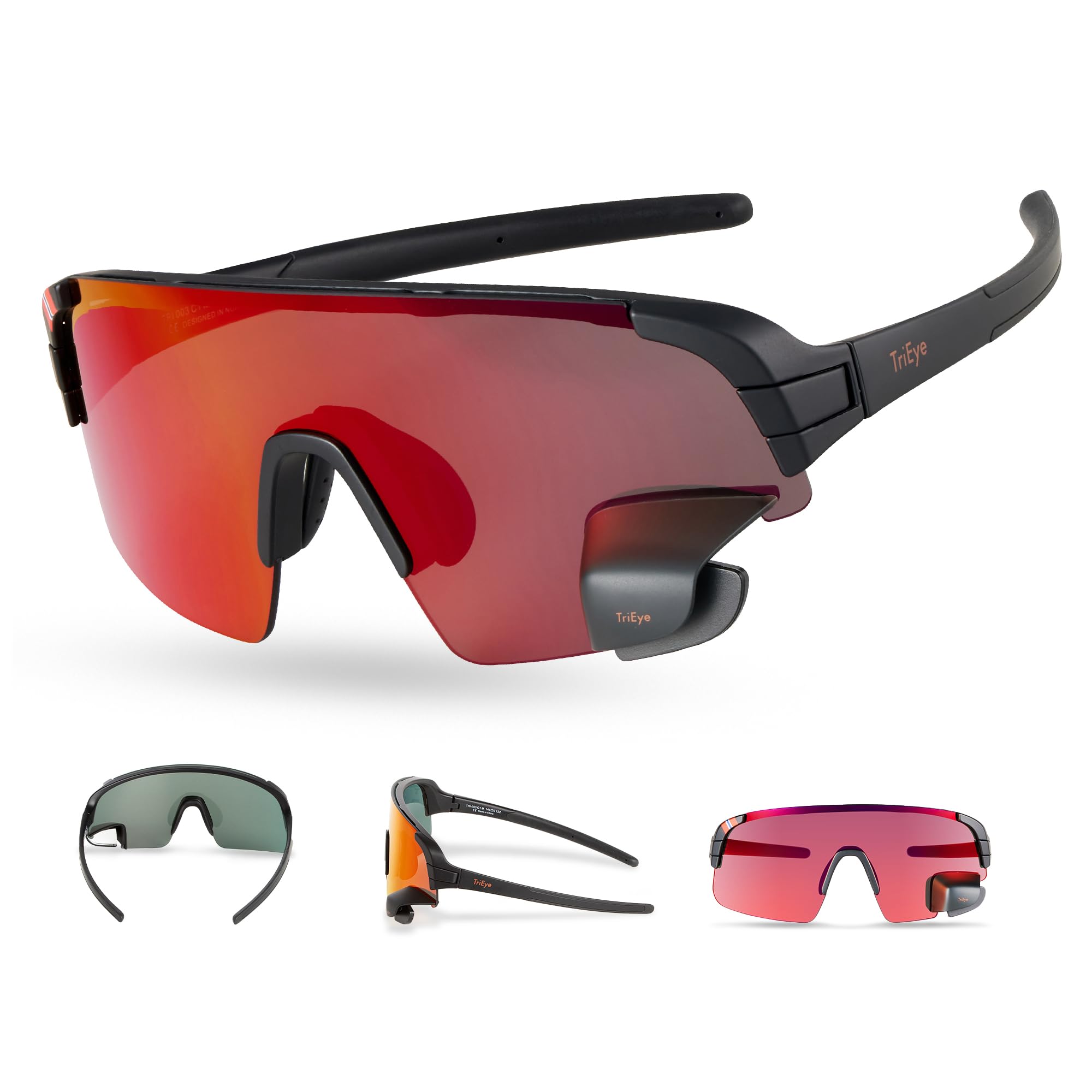 Matte Black_Reflective Red_Front