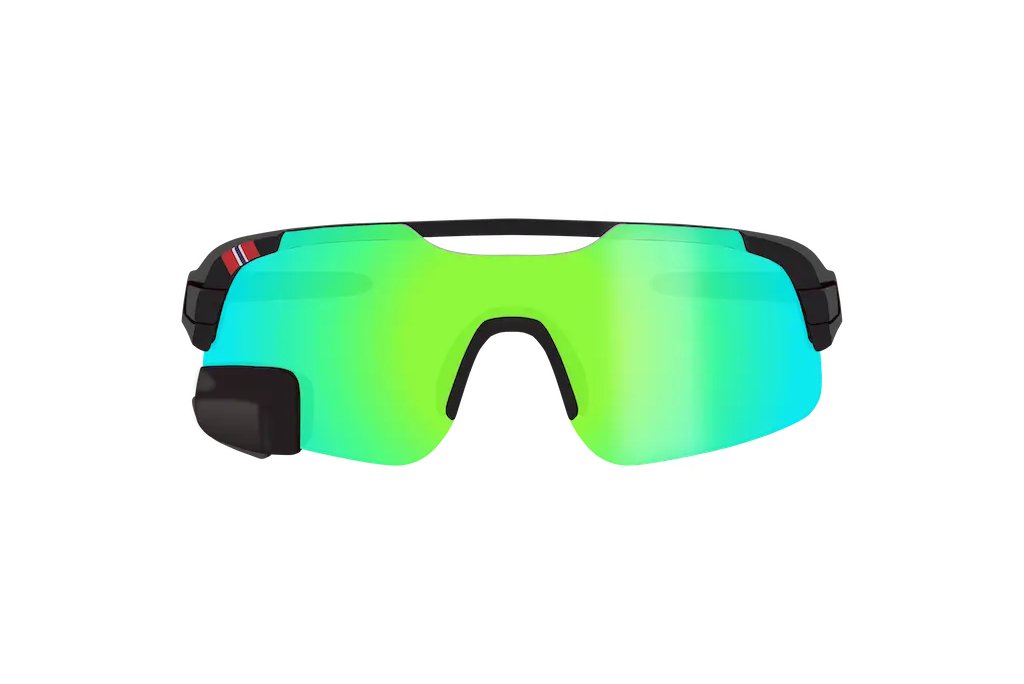 TriEye - View Air - Revo Max Green Cycling Glasses with Mirror - 7090048766375