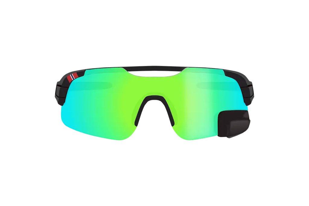 TriEye - View Air - Revo Max Green Cycling Glasses with Mirror - 7090048766344