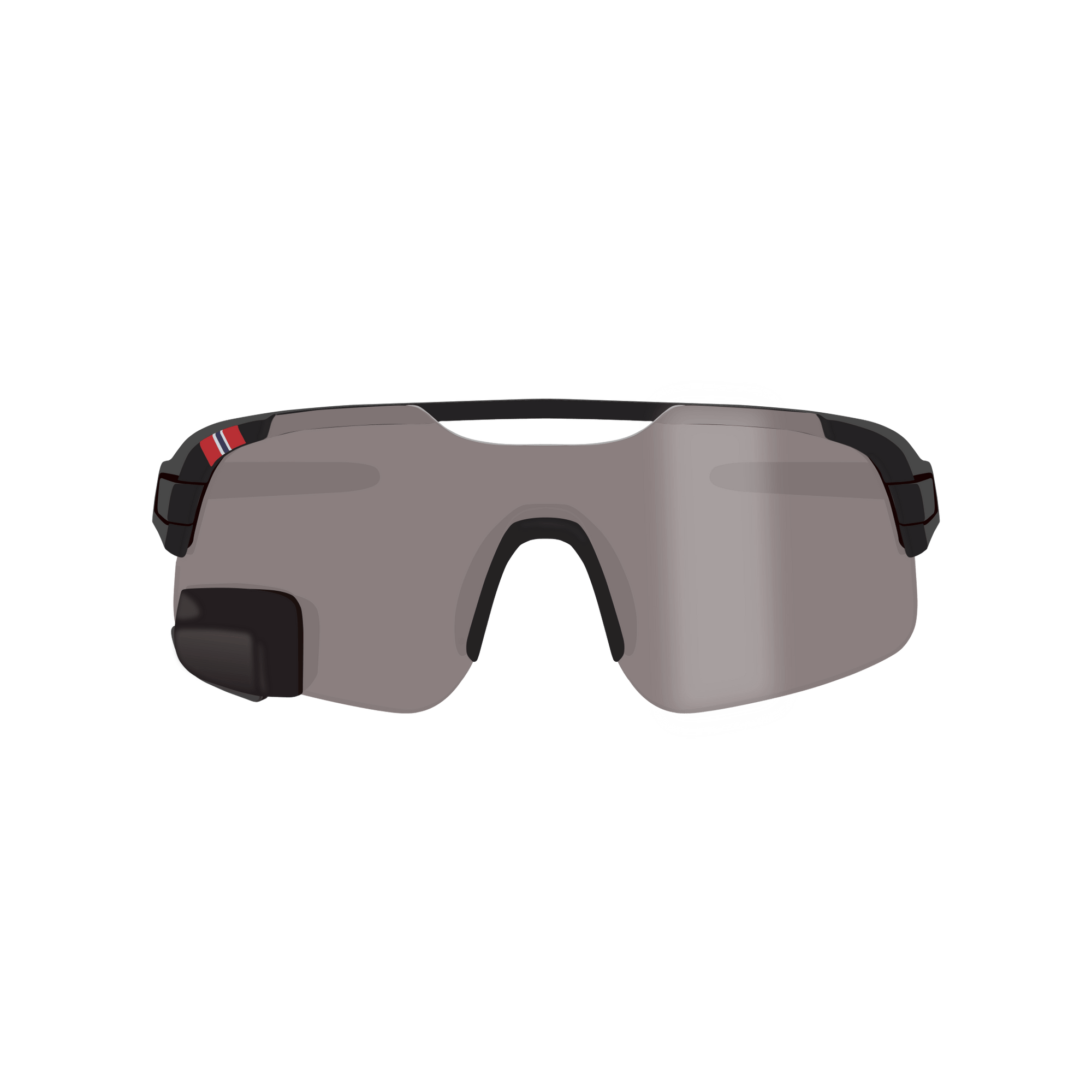 TriEye - View Air Smoke - Cycling Glasses with Mirror - 7090048766467
