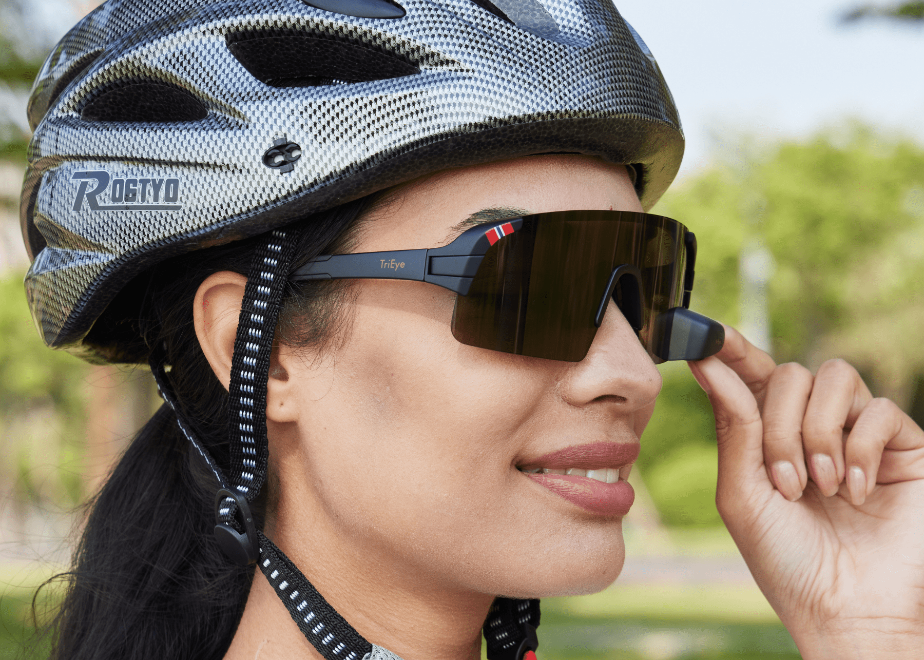 TriEye - View Sport High Contrast - Cycling Glasses with Mirror - 7090048765132
