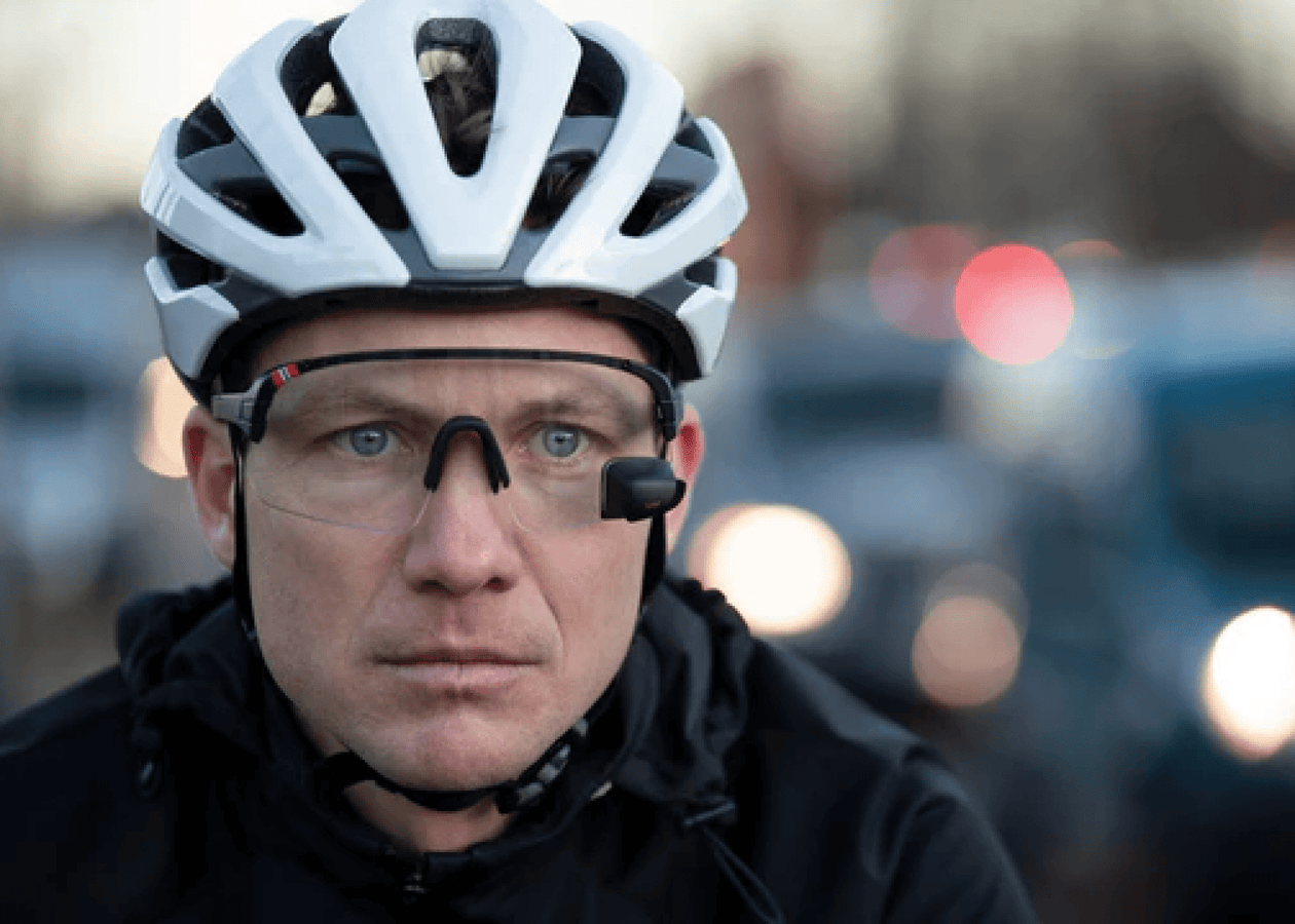 Helmet Cycling Clear Lens Glasses HAWK HD Photochromic Sport