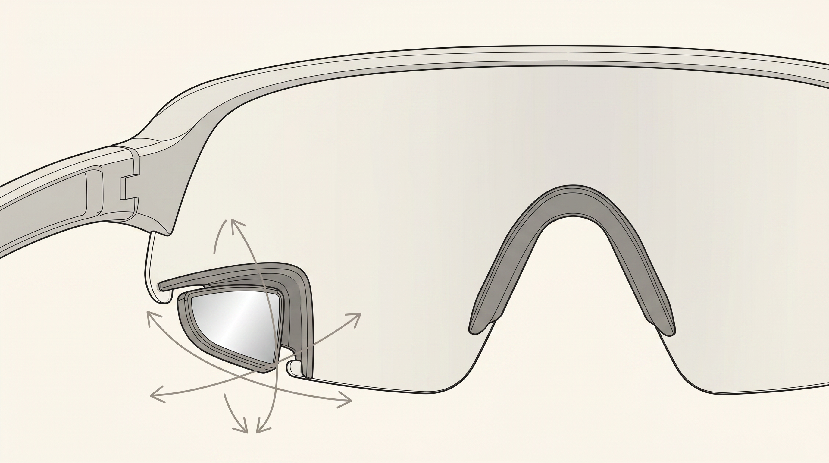 Adjustable to your angle.