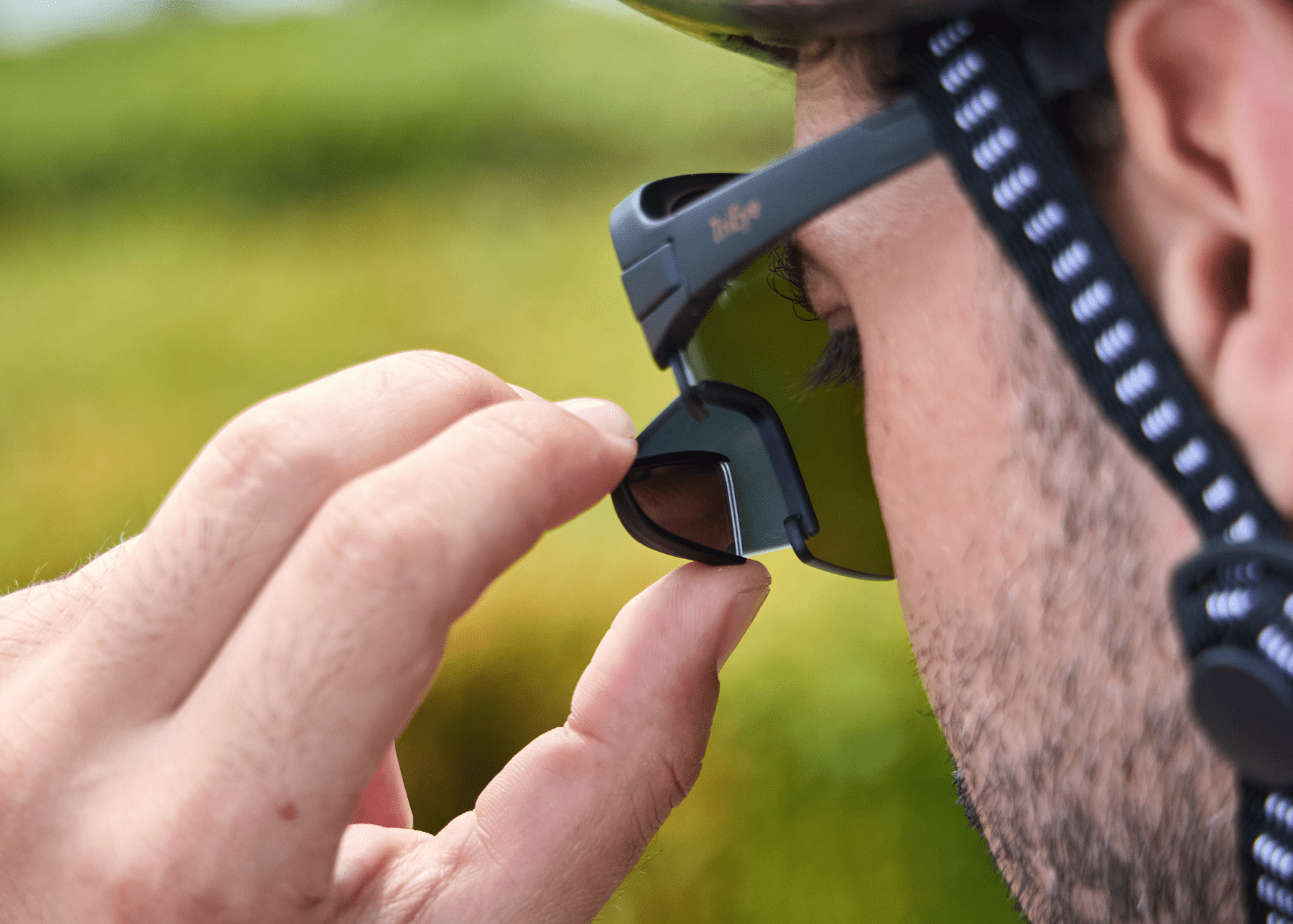Cycling Sunglasses With Rear-View mirror