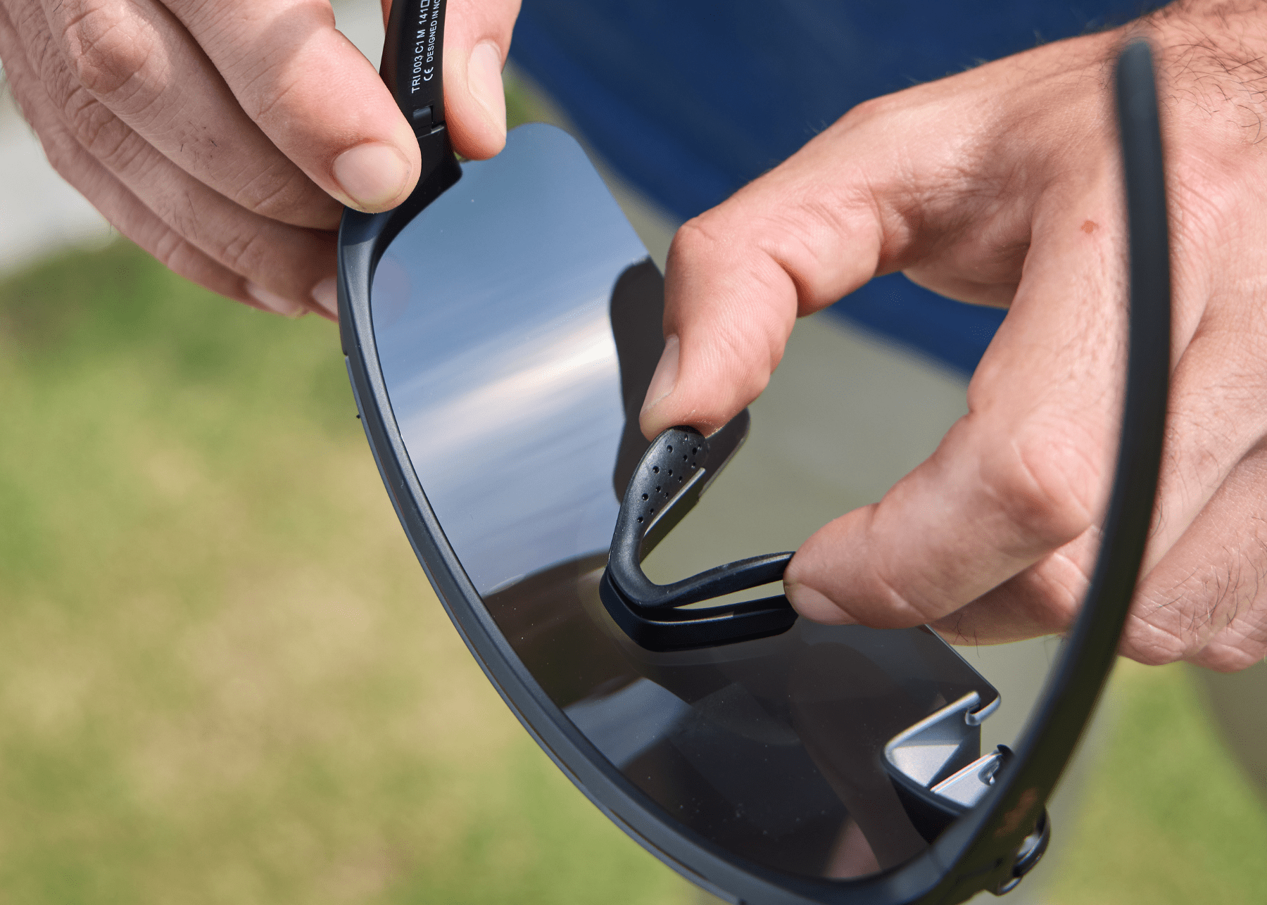 TriEye - View Sport Polarized - Lunettes de cyclisme avec miroir - 7090048763206