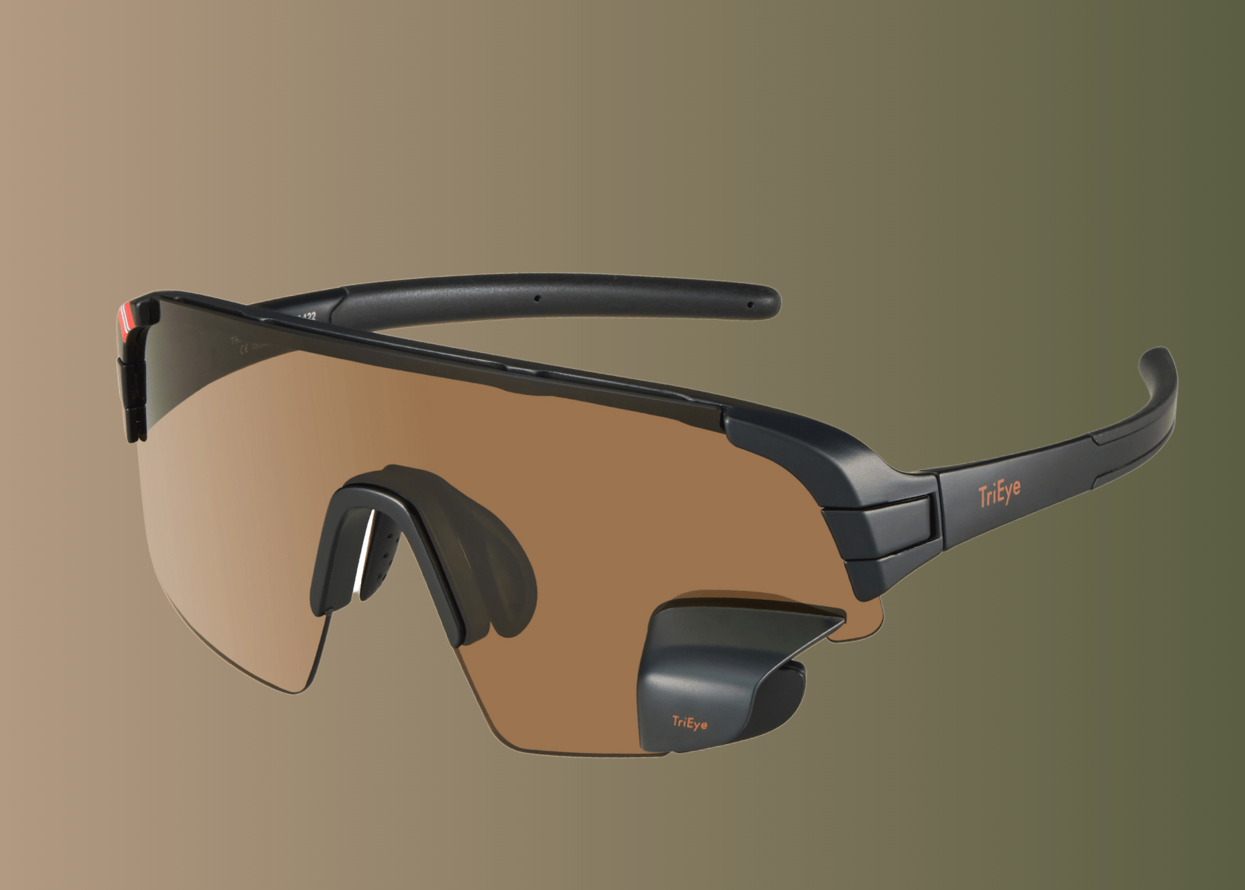 TriEye - View Sport High Contrast - Occhiali da ciclismo con specchio - 7090048765132