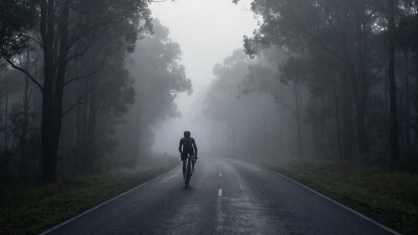 Urban cyclist riding with rearview glasses in traffic